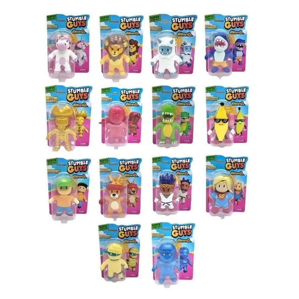 61196 Strech Monsterflex Süper Esnek S Stumble Guys 5 cm -1 adet stokta olan gönderilir