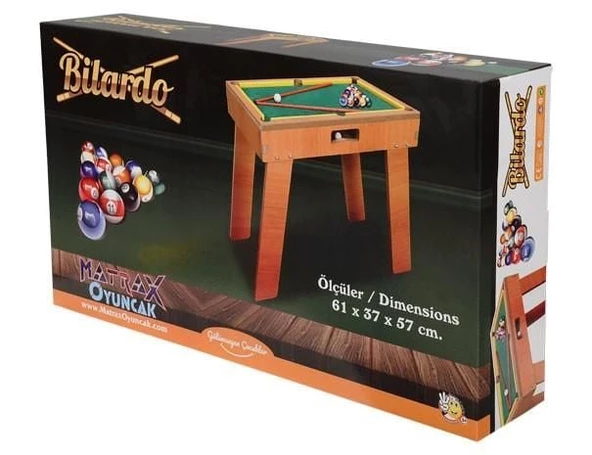 Akçiçek Ahşap Bilardo Oyunu