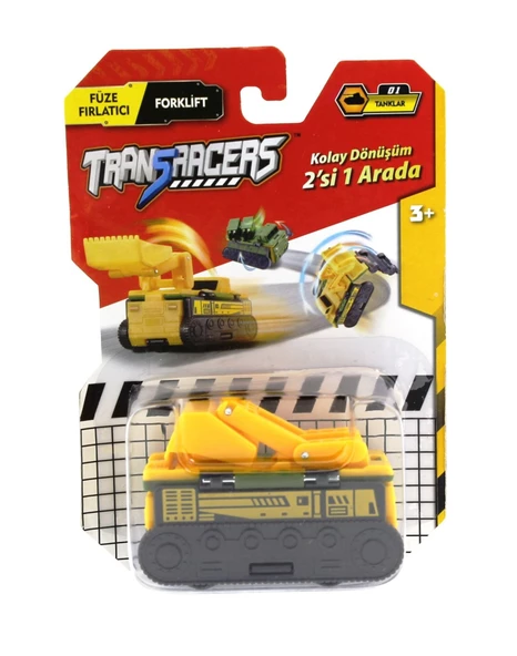 Transracers Dönüşen Araçlar Tanklar Füze Fırlatıcı / Forklift