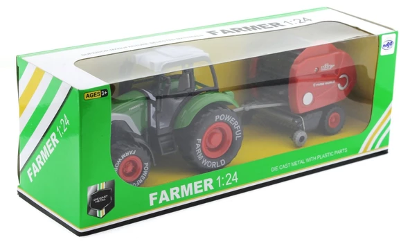 Sürtmeli Die Cast Yeşil Traktörlü Biçerdöver - 3