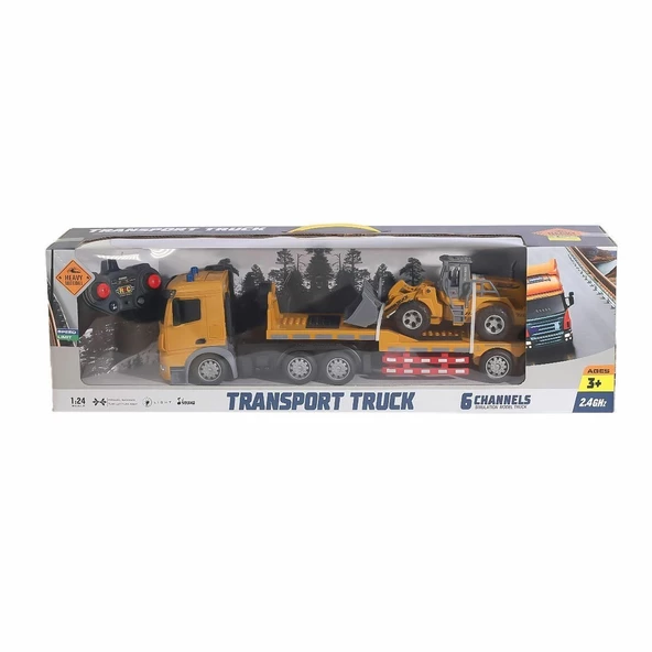 HT079 Kumandalı Şarjlı  Işıklı Transporter Tır 1:24