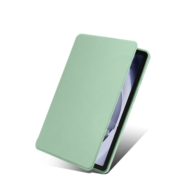 Samsung Galaxy Tab A9 Plus Kılıf Termik Kalem Bölmeli Dönebilen Standlı Kılıf - Resim 6