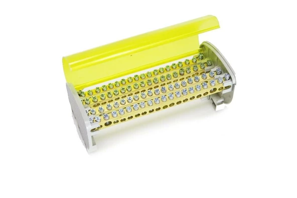 ÇETSAN 2+18 DELİKLİ 4 KUTUPLU DAĞITIM ÜNİTESİ KAPAKLI 125 AMPER 7X12MM