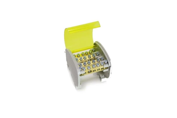 ÇETSAN 2+5 DELİKLİ 4 KUTUPLU DAĞITIM ÜNİTESİ KAPAKLI 125 AMPER 7X12MM