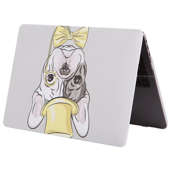 Macbook Air M1 Kılıf 13 inç Dog02NL (TouchID'li M1 Air) A2337 A2179 A1932 ile Uyumlu - 9
