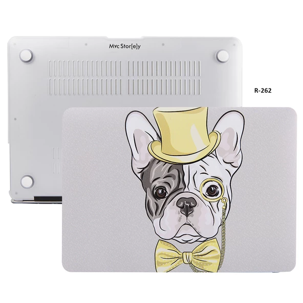 Macbook Air M1 Kılıf 13 inç Dog02NL (TouchID'li M1 Air) A2337 A2179 A1932 ile Uyumlu - 3