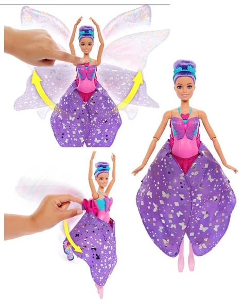 Barbie Kelebek Dansçı Bebek HXJ10 1316.230709 - 2