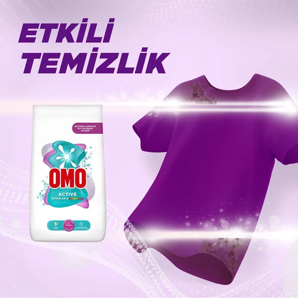 Omo Active Beyazlar & Renkliler Toz Deterjanı 9 KG - 3