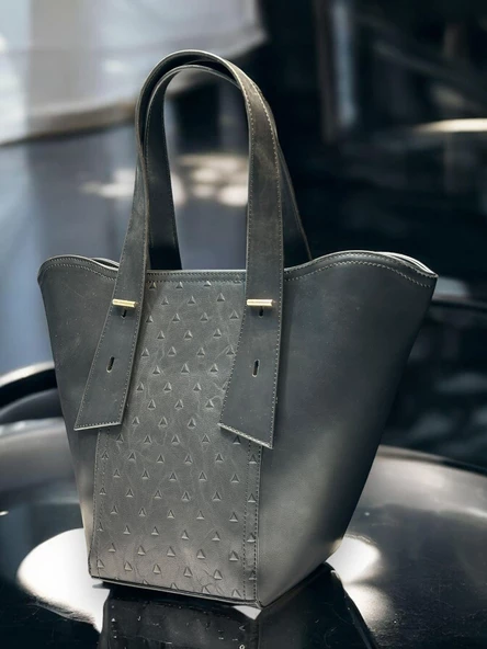 İSOLA El Ve Kol Çantası Olarak Tasarlanmış Suni Deri Bayan Omuz Çantası SL.73634424SYH - Resim 3