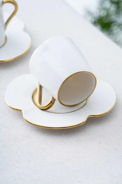 Acar SCT-06172 Lotus 6lı Kahve Fincanı Takımı - 3