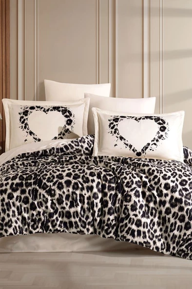 Aura Pamuk Saten Çift Kişilik Nevresim Takımı Taş ürün görseli