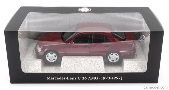 Norev 1993 - 1997 1:18 Mercedes - Benz C 36 AMG Kırmızı Model Araba ürün görseli 1