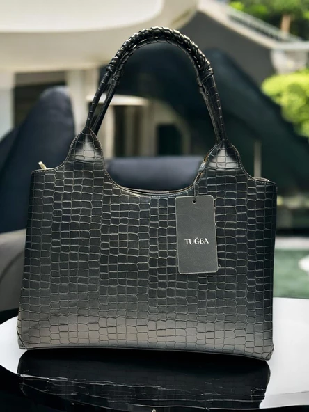 İSOLA El Ve Kol Çantası Olarak Tasarlanmış Suni Deri Bayan Omuz Çantası SL.73634425SYHCRC - Resim 3