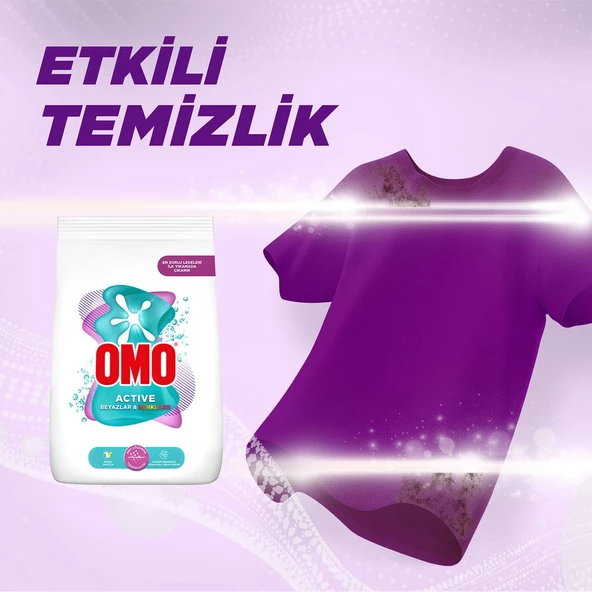 Omo Active Beyazlar & Renkliler Toz Deterjanı 7.5 KG - 5