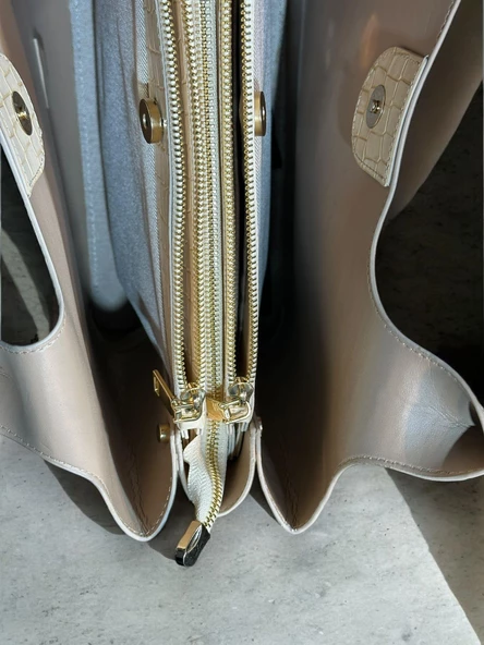 İSOLA El Ve Kol Çantası Olarak Tasarlanmış Suni Deri Bayan Omuz Çantası SL.73634425YLNKRM - Resim 7