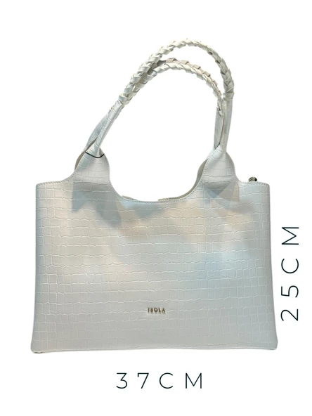 İSOLA El Ve Kol Çantası Olarak Tasarlanmış Suni Deri Bayan Omuz Çantası SL.73634425YLNKRM - Resim 2