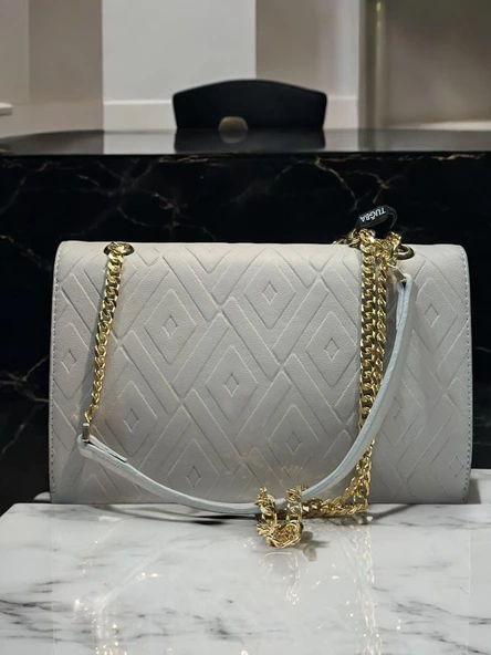 İSOLA El Ve Kol Çantası Olarak Tasarlanmış Suni Deri Bayan Omuz Çantası SL.73634487GR - Resim 5