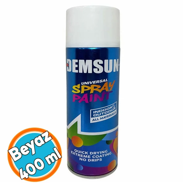 Sprey Boya Akrilik Efektli Parlak Beyaz 400 ml RAL9003