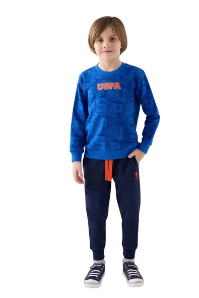 Us Polo Erkek Çocuk Garson Cobalt Eşofman Takımı 1929G
