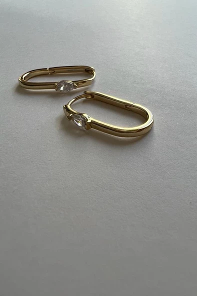 SENNA (ALTIN KAPLAMA KÜPE 14K) - Resim 3