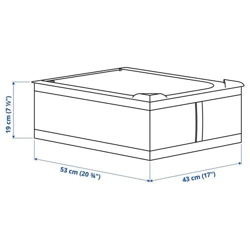 SUMUHOME SKUBB HURÇ SAKLAMA KUTUSU BEYAZ 43X53X19 - 7