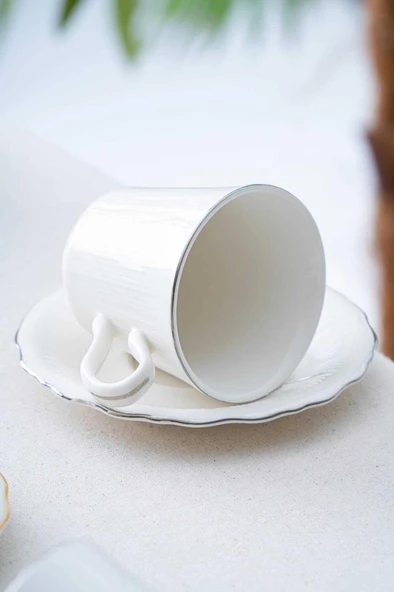 Acar PORWM-06188 Regina Silver 6lı Çay Fincanı Takımı