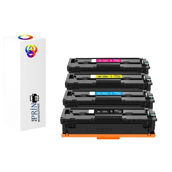 HP 128A-HP ColorLaserjet CP1525 Muadil Toner Set 4 Renk ürün görseli