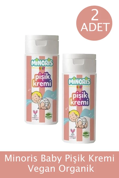 Minoris Baby Pişik Kremi Vegan Organik 55 gr 2 ADET