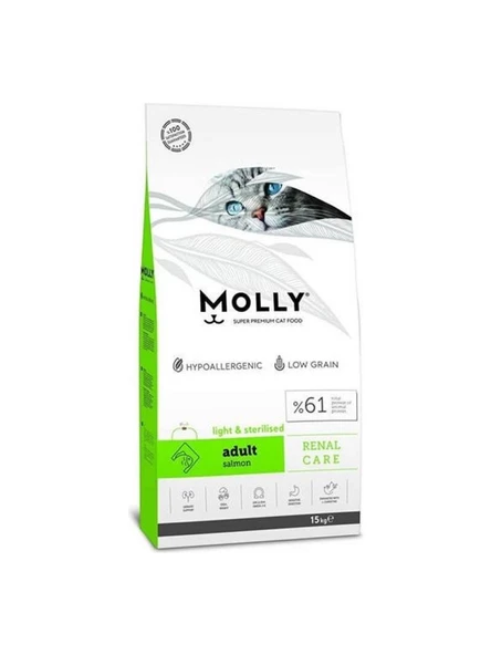 Molly Somonlu Kısırlaştırılmış Kedi Maması 15 Kg