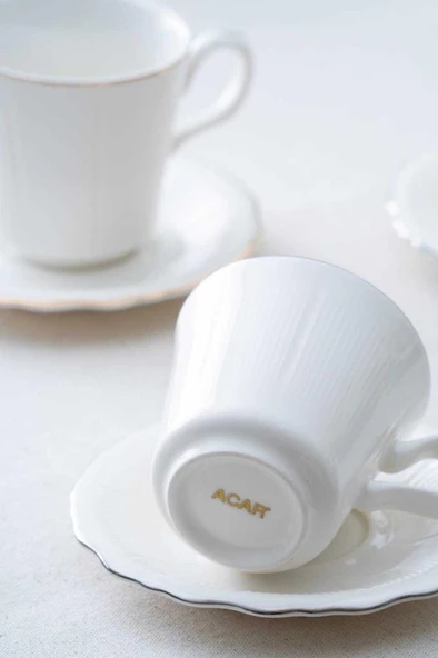 Acar PORWM-06188 Regina Silver 6lı Çay Fincanı Takımı - 2