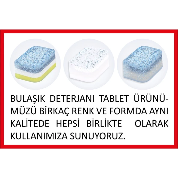 Turkishcare Hepsi Bir Arada Ekonomik 40 Yıkama Bulaşık Deterjanı Tablet - 2