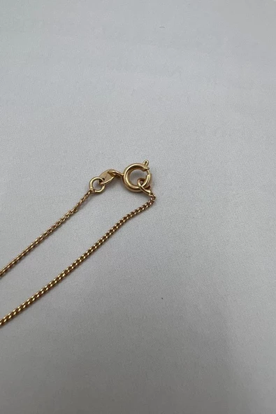 STAR ZIRCON  DESIGN KOLYE (ALTIN KAPLAMA ) - 5