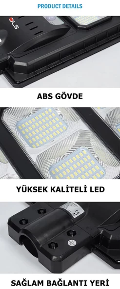 LG200 200 Solar DLS Güneş Enerjili  Bahçe Çevre  Lambası - 5
