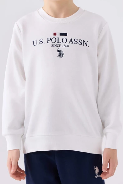 Us Polo Erkek Çocuk Garson Krem Eşofman Takımı 1936G