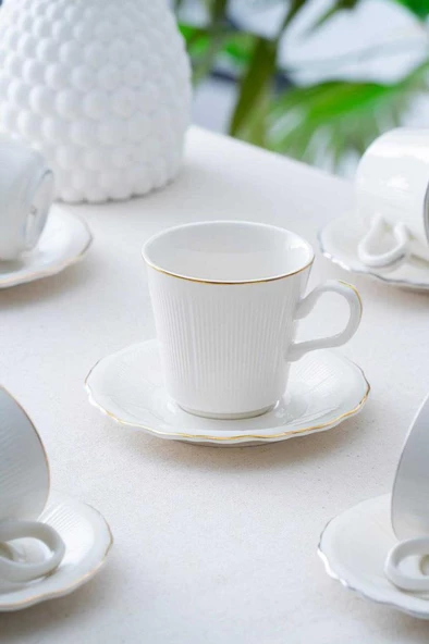 Acar PORWM-06188 Regina Gold 6lı Çay Fincanı Takımı