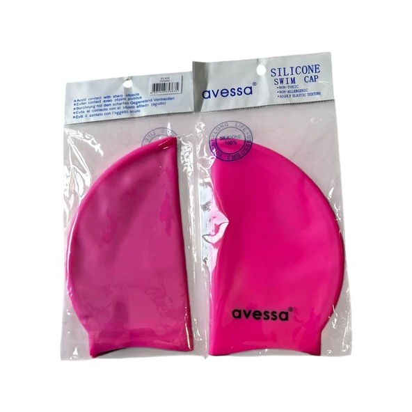 Avessa Slicone Swim Cap   SC406 Pembe