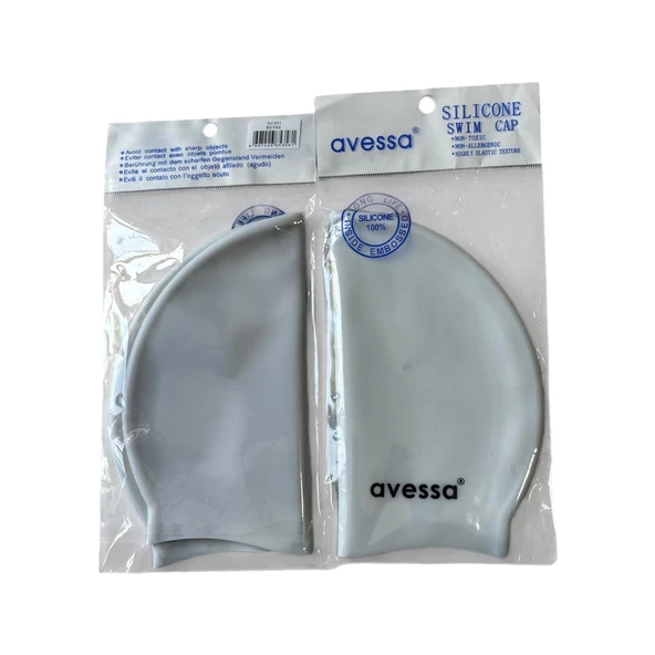 Avessa Slicone Swim Cap   SC301 Beyaz