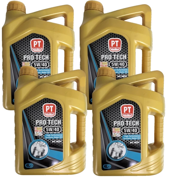 Petro Time 5W-40 Sentetik Motor Yağı 4 x 4 Litre