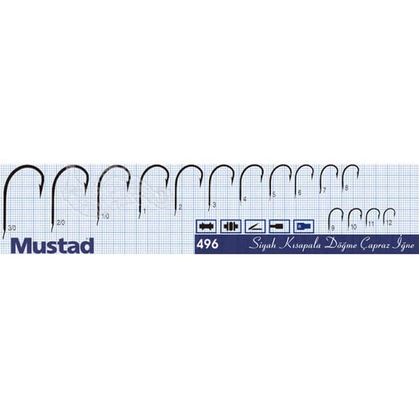 Mustad 496 50 Adet Olta İğnesi  4 No - 3