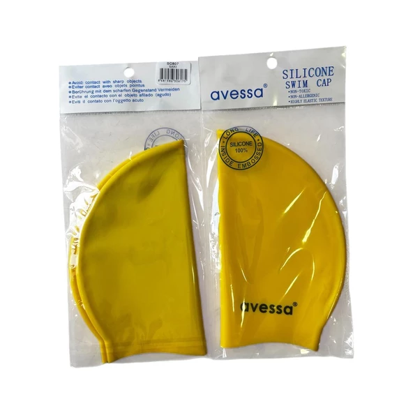 Avessa Slicone Swim Cap   SC807 Sarı