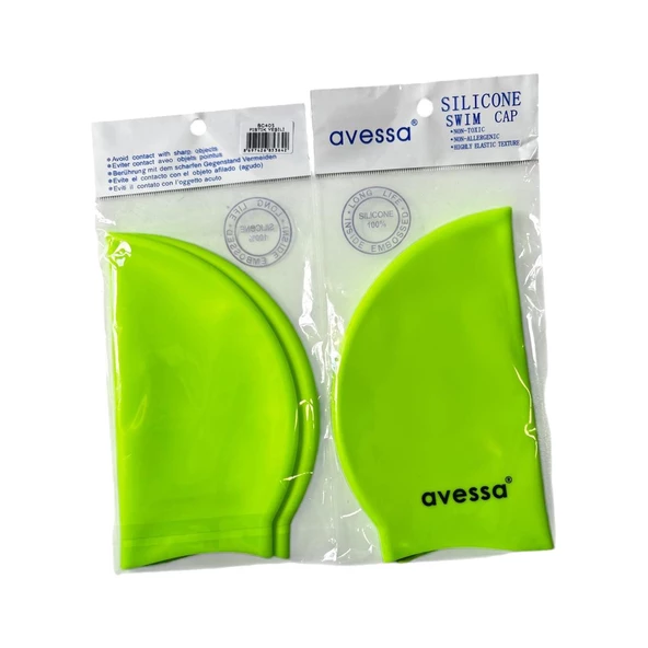 Avessa Slicone Swim Cap   SC405 Fıstık Yeşili