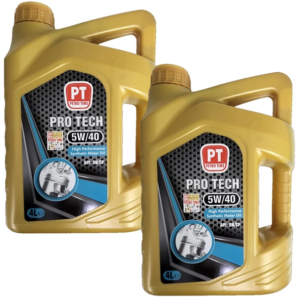 Petro Time 5W-40 Sentetik Motor Yağı 2 x 4 Litre