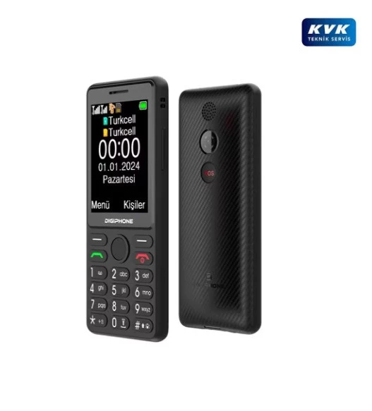 DIGIPHONE S600 Plus Tuşlu Cep Telefonu Siyah