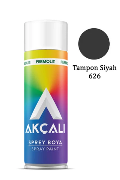 Akçalı Sprey Boya 626 Tampon Siyah 400ml