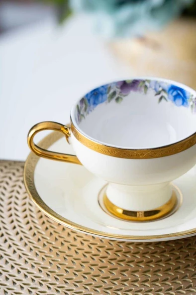 Acar HXF-06803 Daabria Kırık Beyaz 6lı Kahve Fincanı Takımı - 2