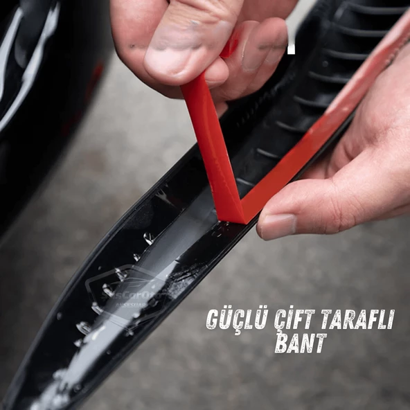Üniversal Her Araca Uyumlu Esnek Tampon Köşesi Koruma Bandı Tampon Köşe Koruyucu Şerit Yumuşak Bant 2 Parça Siyah 28 cm - 10