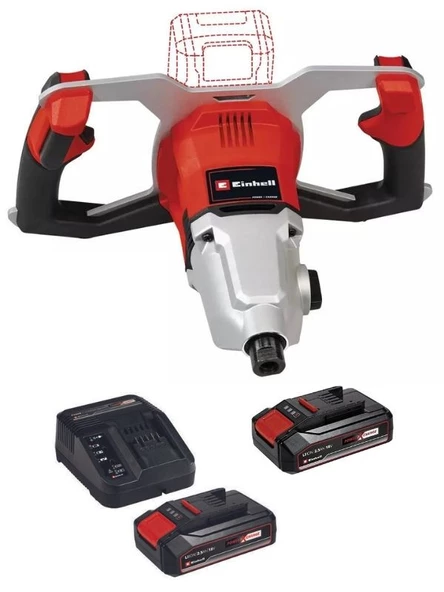 Einhell TP-MX 18-2 Li BL 2x2.5ah Akülü Boya/Harç Karıştırıcı