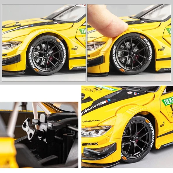 1:24 BMW M4 DTM Alaşım Spor Araba Diecasts Metal oyuncak Araç - 5