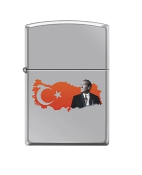 Zippo Benzinli Çakmak--Amerikan-Atatürk-Z-CI016074-250-Z33