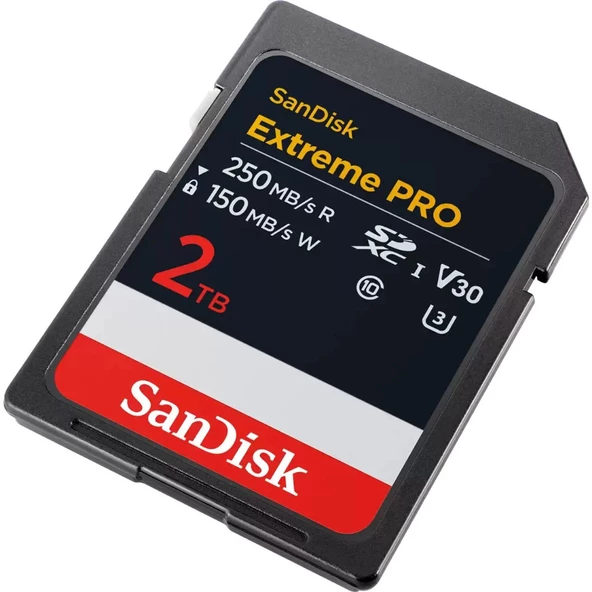 SanDisk Extreme Pro 2TB 250/150MB/s SDXC V30 UHS-I U3 Hafıza Kartı SDSDXXD-2T00-GN4IN - 2